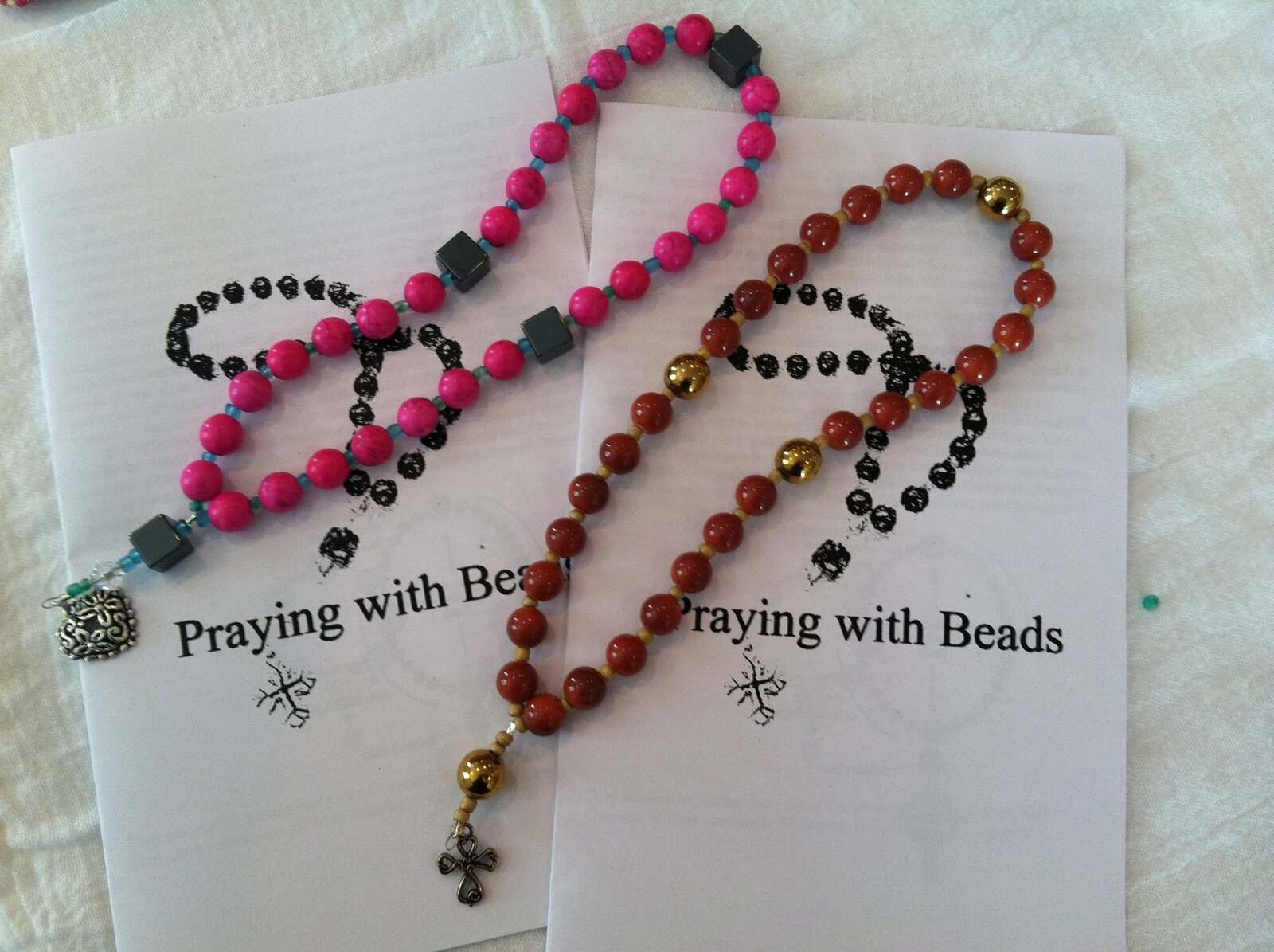 Beaded craft project made by the Continuing With Joy widows ministry group